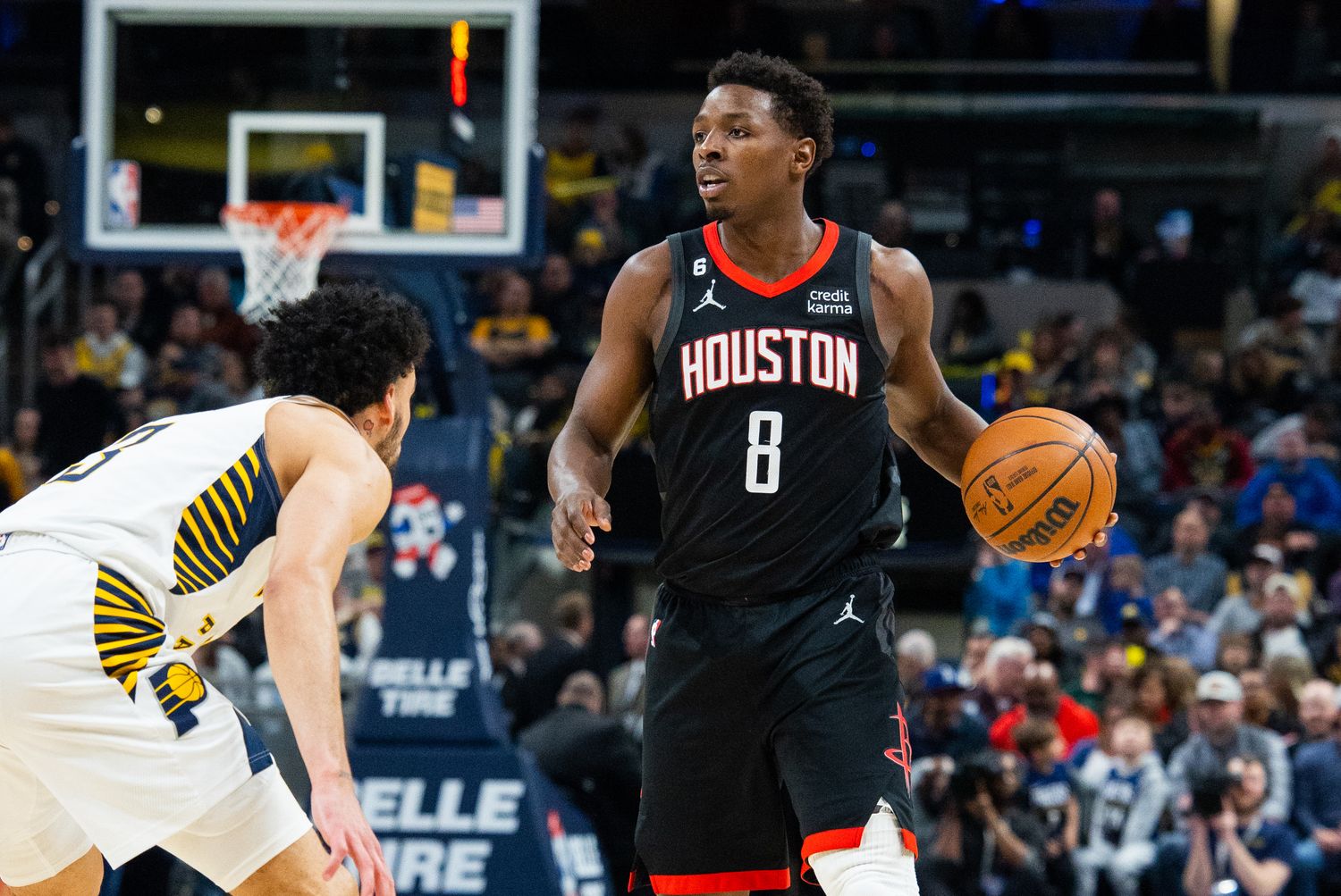 Rockets forward Jae'Sean Tate. Mandatory Credit: Trevor Ruszkowski-USA TODAY Sports